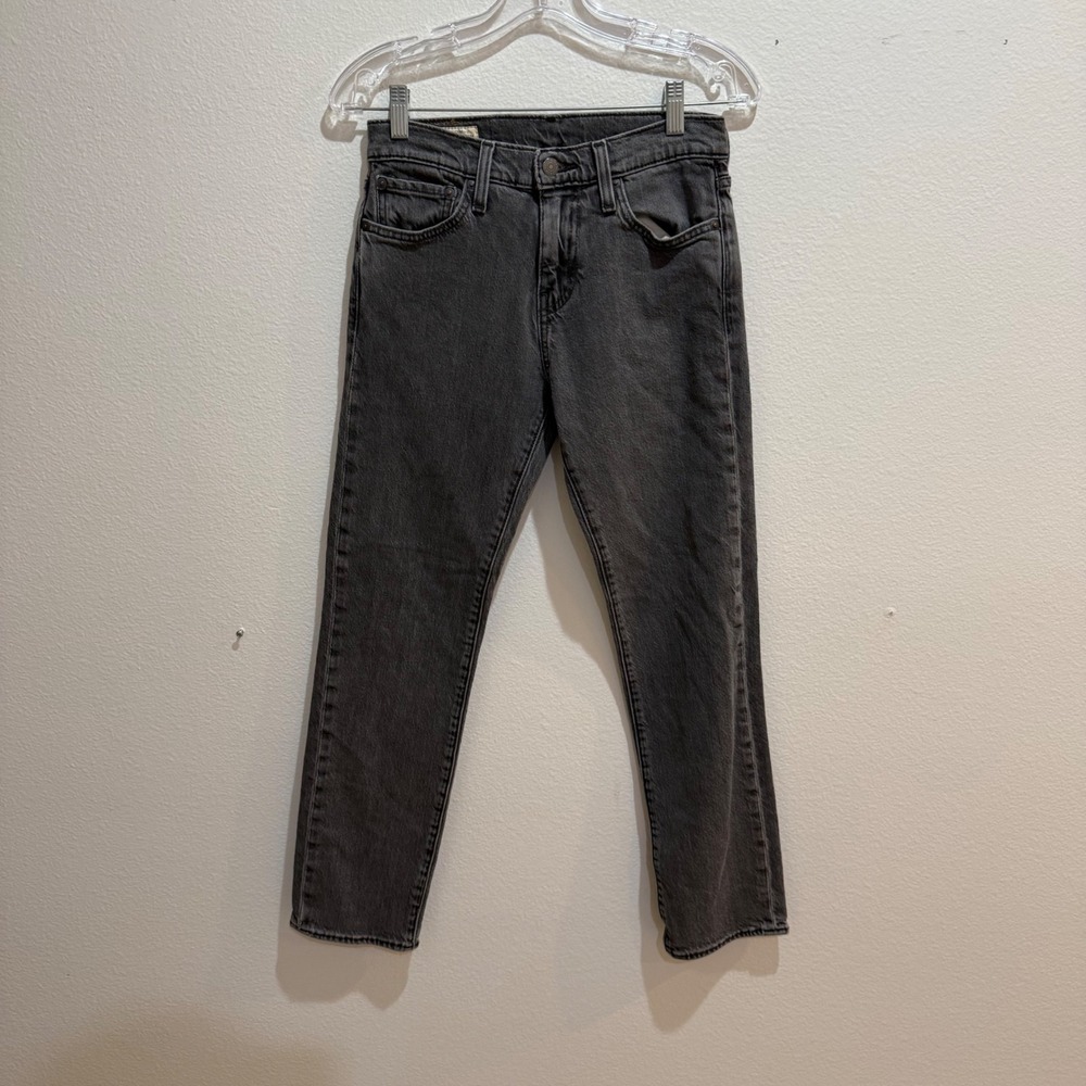 Levis Premium 511 Slim Fit Jeans Washed Black Gray W28 L30 Mens Denim Pants